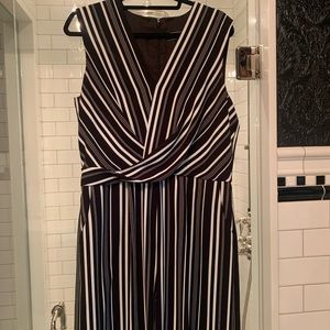 Le Château black & white striped jumpsuit
